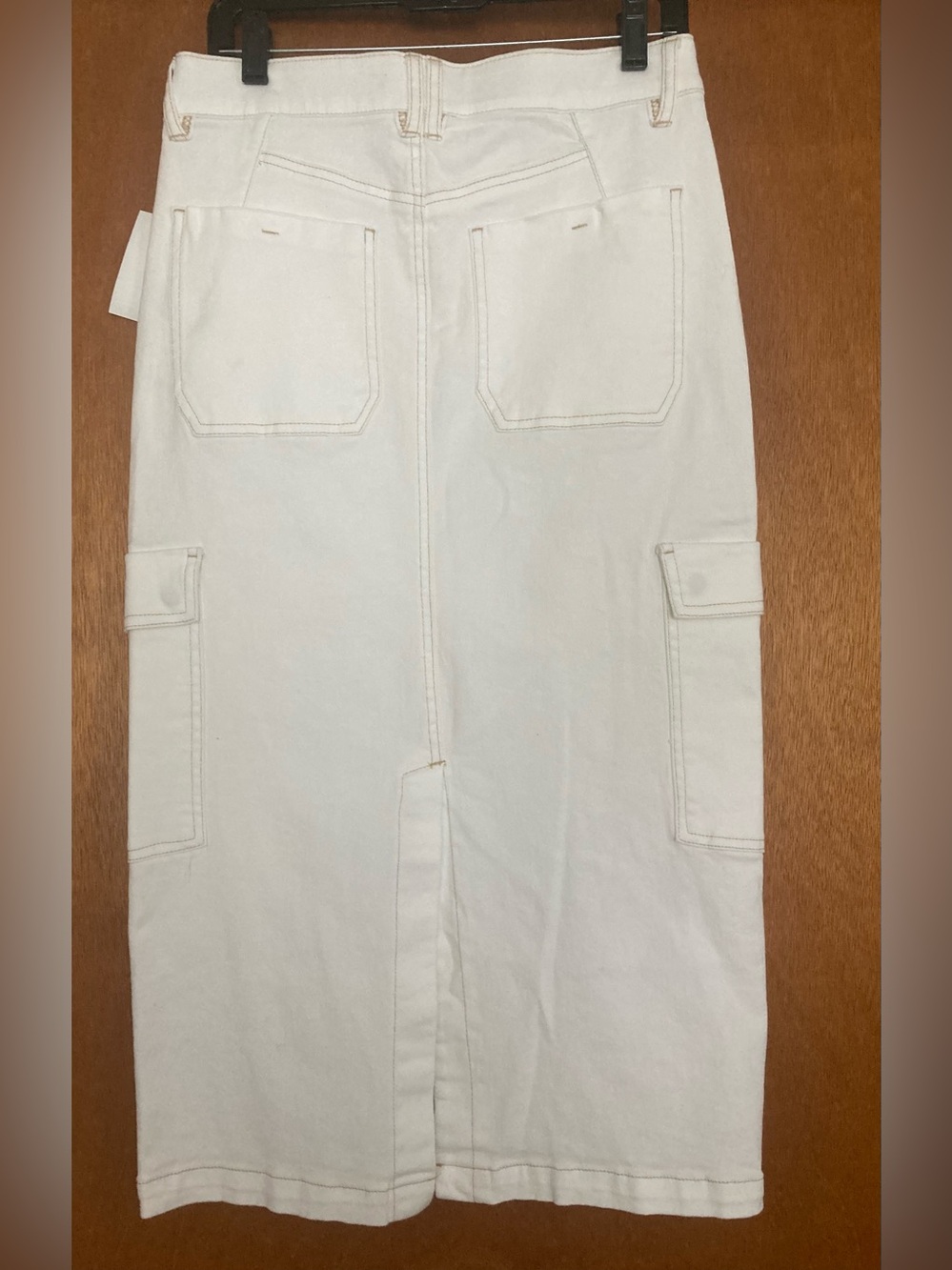 Democracy Ab Solution Cargo Midi Skirt with Slimming Panels - Picture 2 of 6